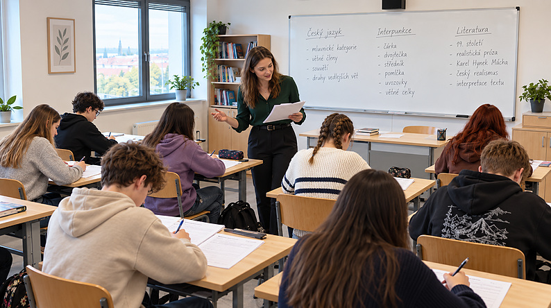 Nalejvárna k přijímačkám – Český jazyk – 9. třída